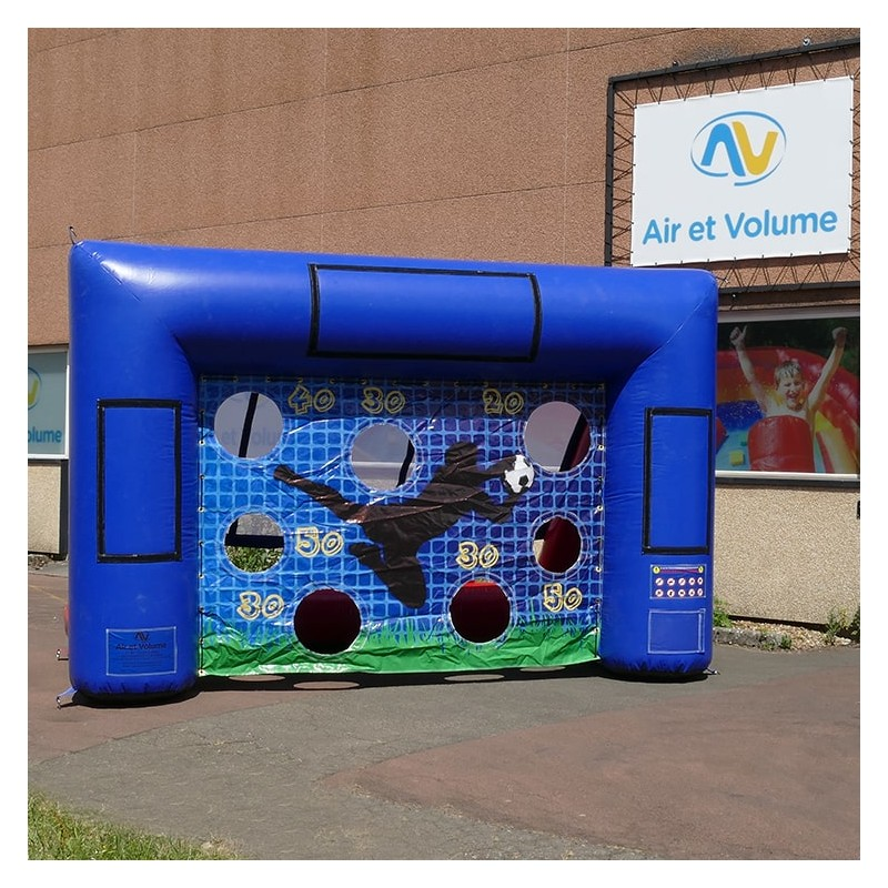 Photographie de l'animation gonflable le foot cible